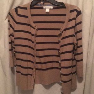 Brown and blue sweater